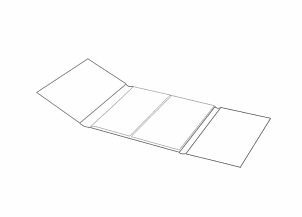 Three Panel Folder Folio Presentation Cover Custom