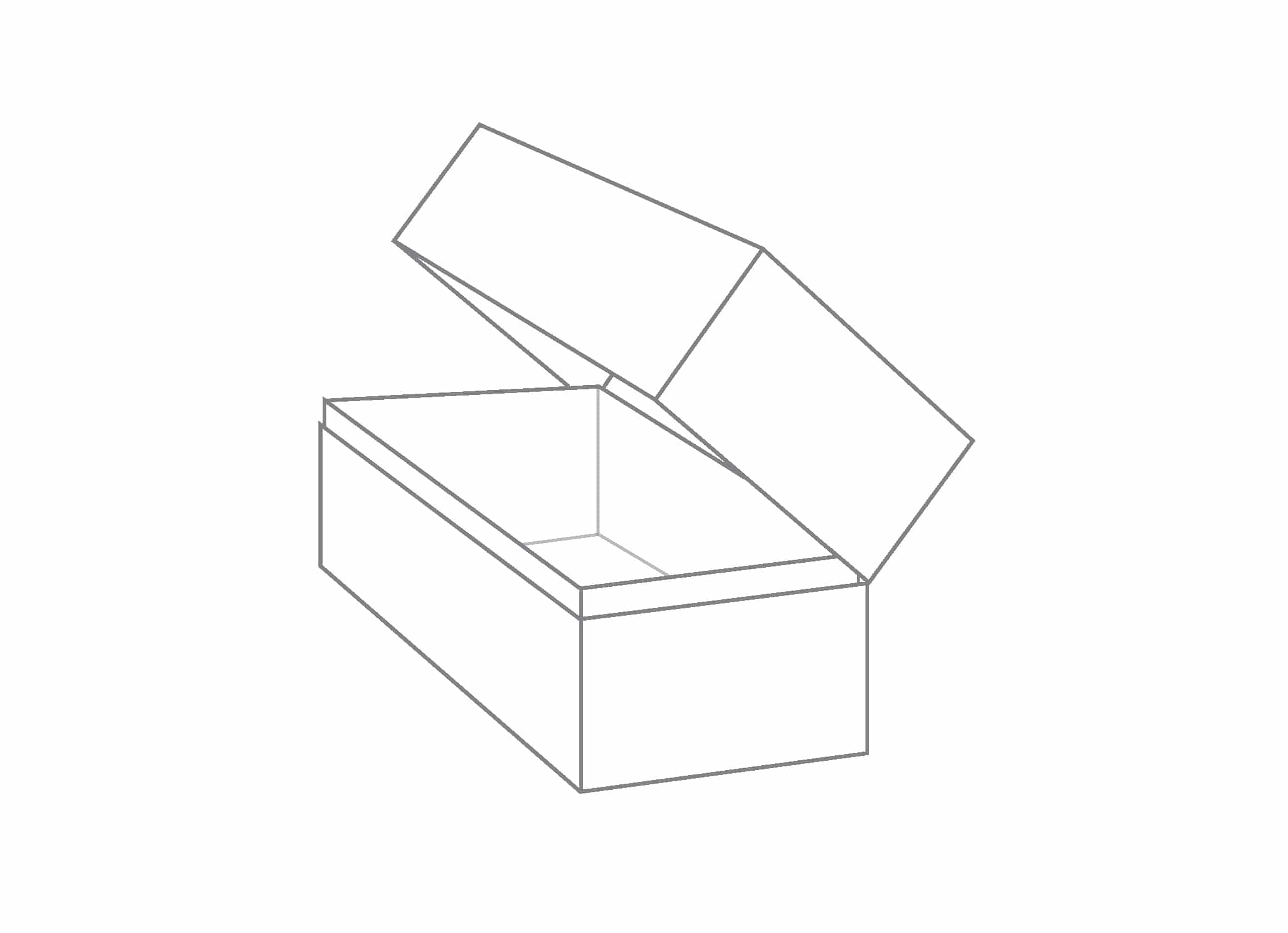4-Sided Hinged Lid Box