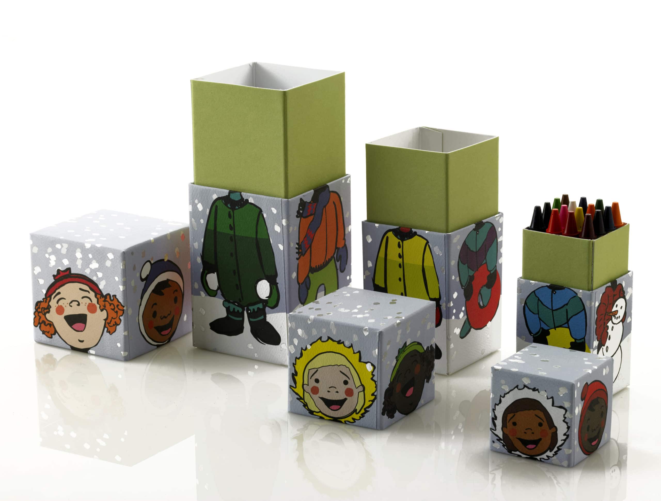 award winning packaging, packaging design, holiday box, nesting doll box