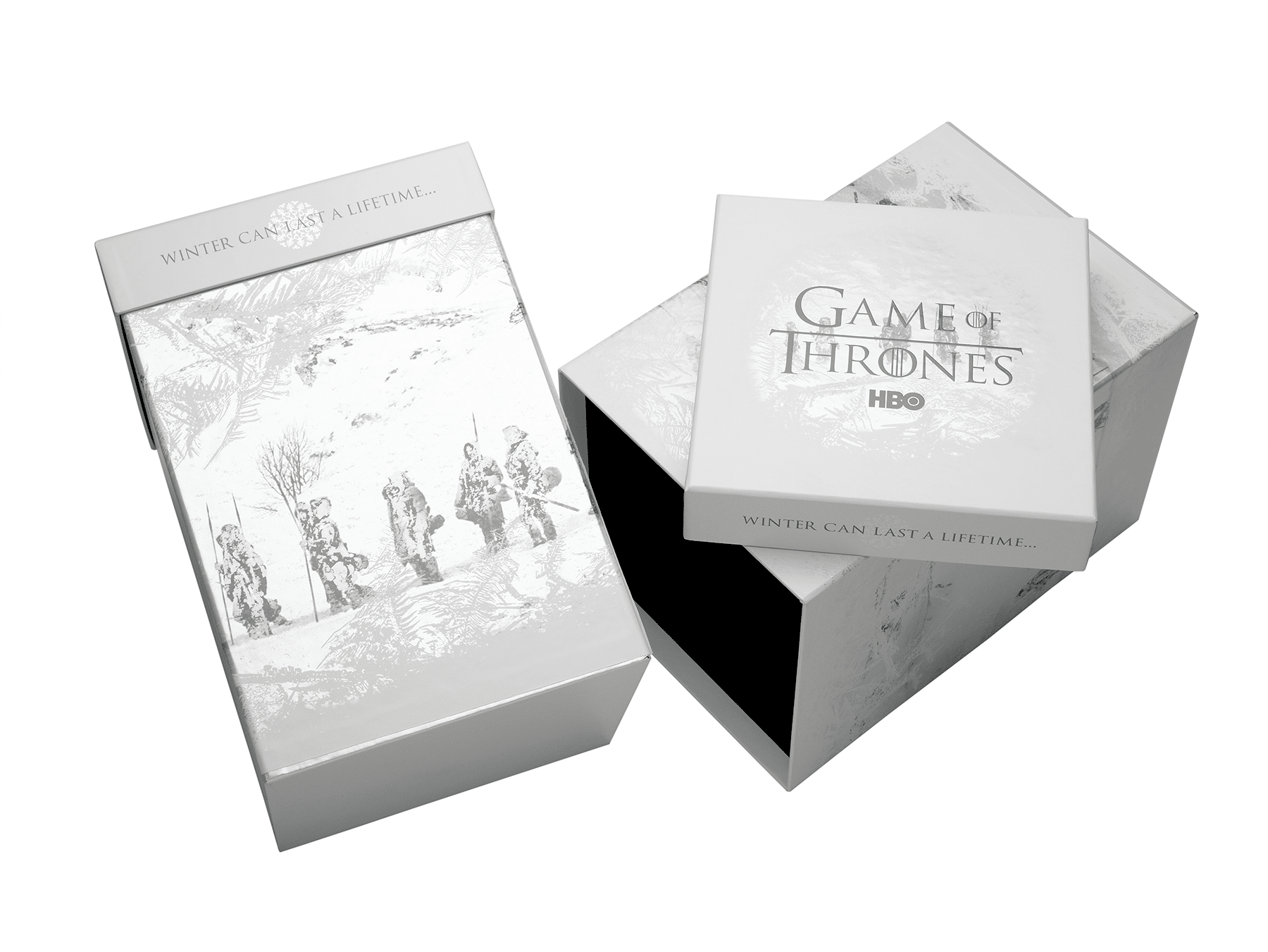 base and lid box style press kit for HBO