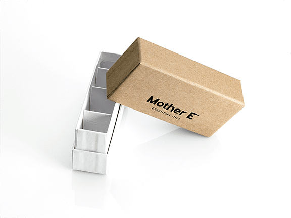 Essential Oils Box customized for Mother E eCommerce